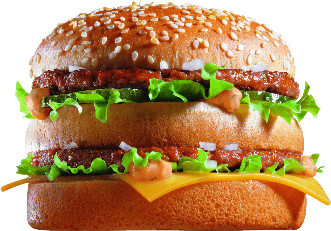 Mcdonald's Big Mac Close Up - Whats On A Big Mac (1173x887), Png Download