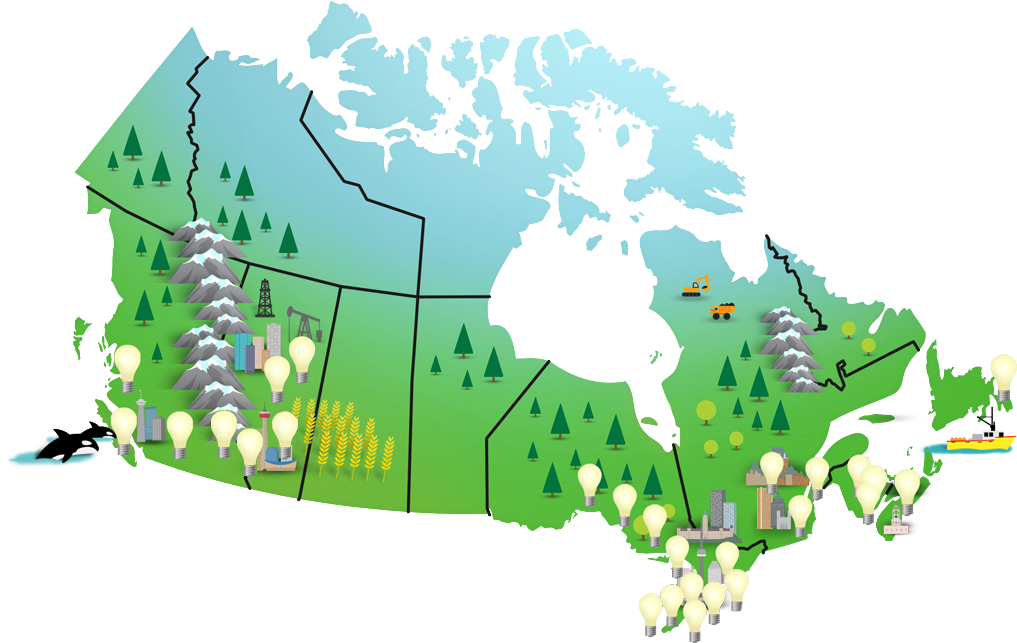 Our Investments In Research And Development Span Canada - Scrapbook Customs Canada Memories Map Paper (1045x642), Png Download