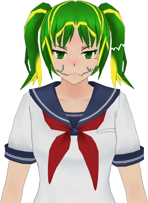 The Little Girl Who Couldnt Smile - Yandere Simulator (744x820), Png Download