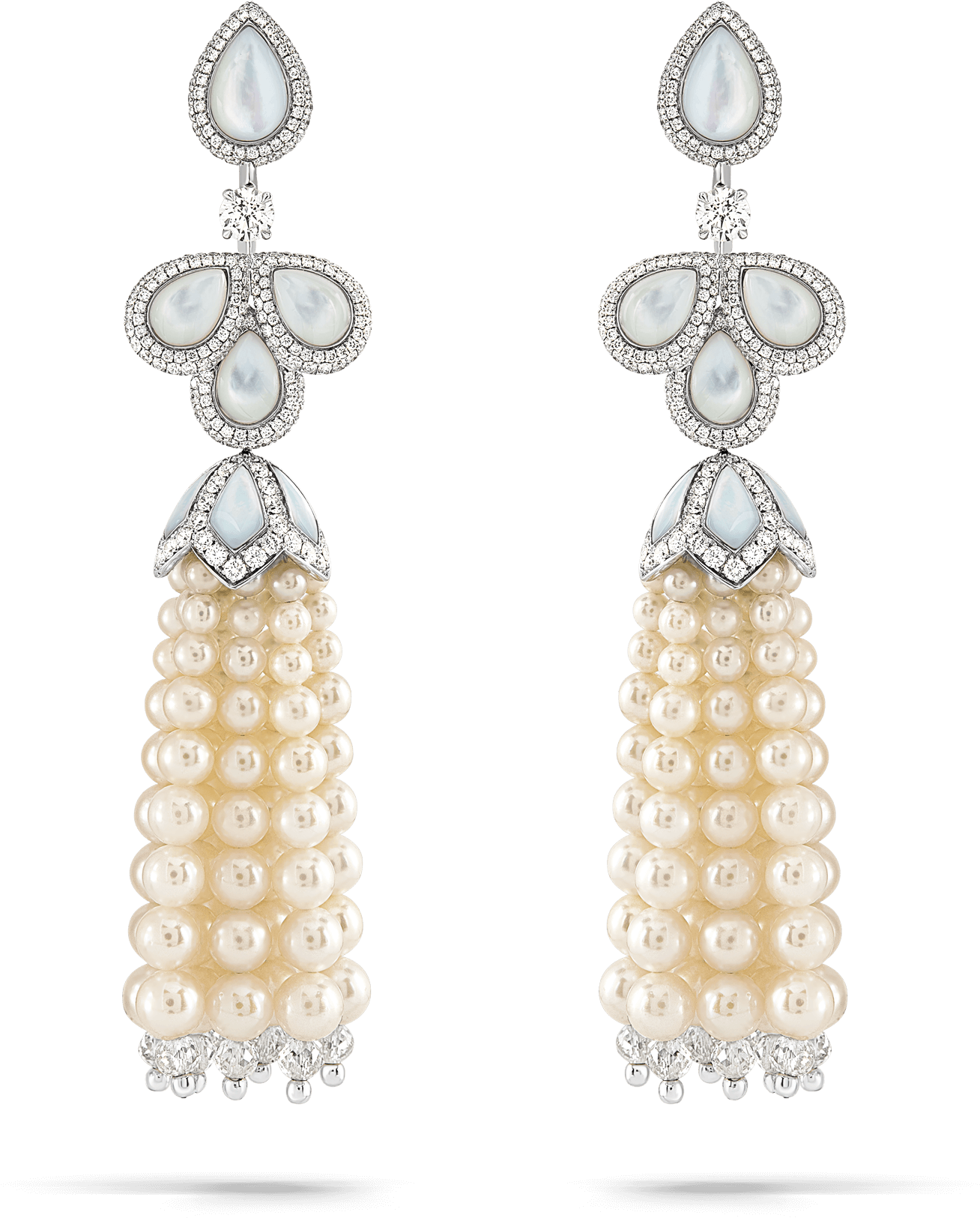 Ta 09 011 01 Akoya Pearl Tassel Earrings - Earrings (2004x2004), Png Download