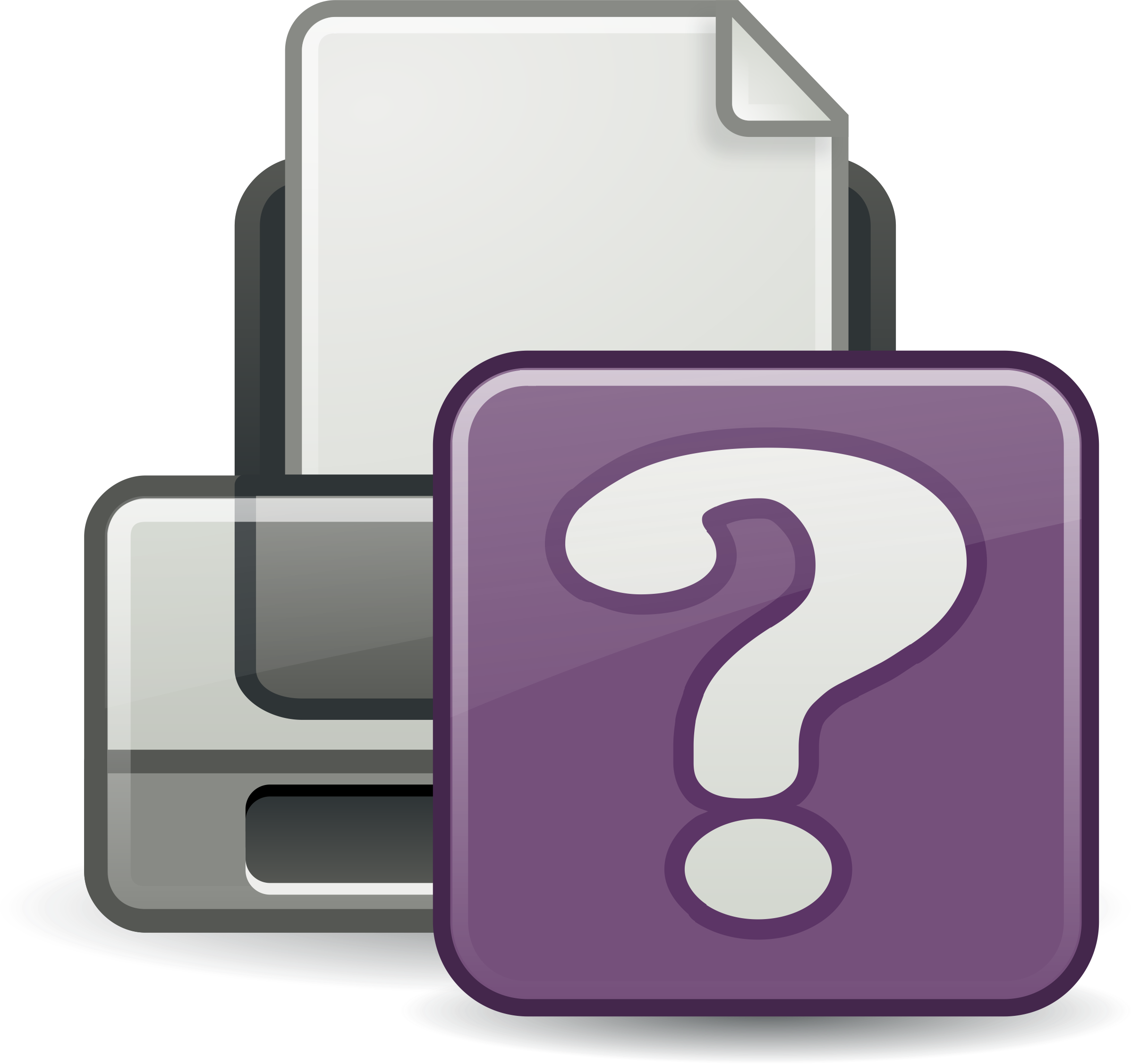 This Free Icons Png Design Of Print Question Icon (2395x2254), Png Download