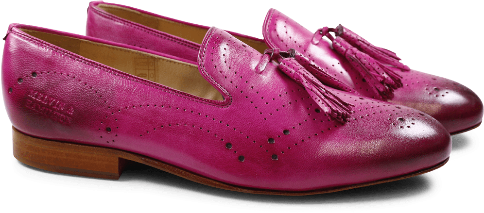 Loafers Mila 10 Salerno Magenta Tassel Magenta Perfo - Mocassins Melvin & Hamilton Mila 10 Salerno Magenta (1024x1024), Png Download