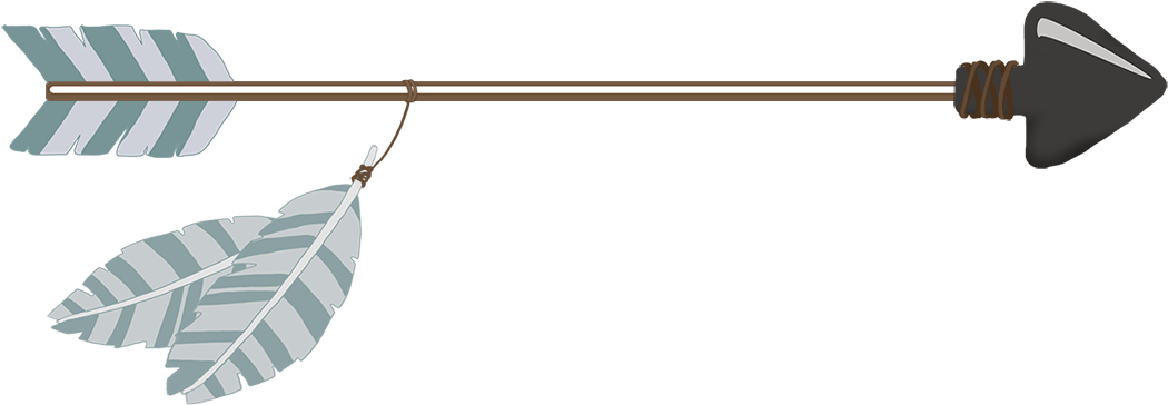 Colored Tribal Arrow Png - Portable Network Graphics (1122x471), Png Download