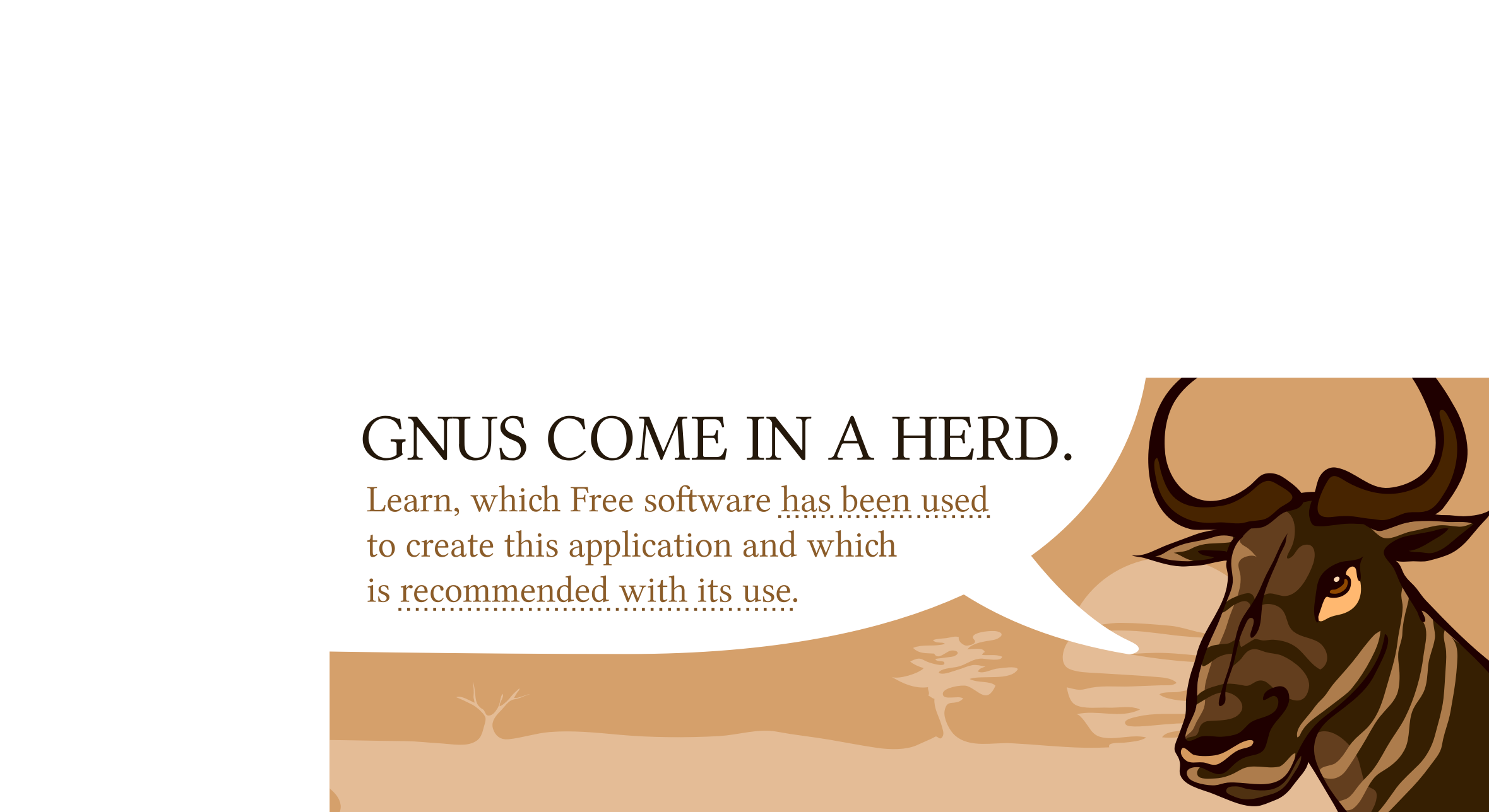This Free Icons Png Design Of Gnu Speaking (2359x1288), Png Download