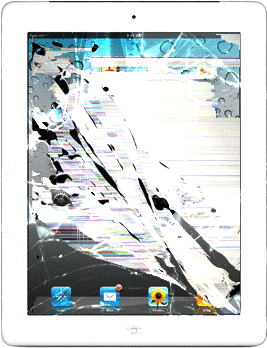 Ipad Repair Long Island - Ipad Broken Screen (320x416), Png Download