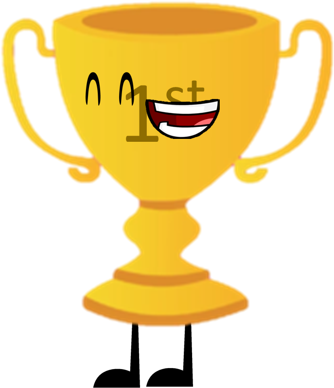 1st Place - Battle For Dream Island Trophy (728x815), Png Download