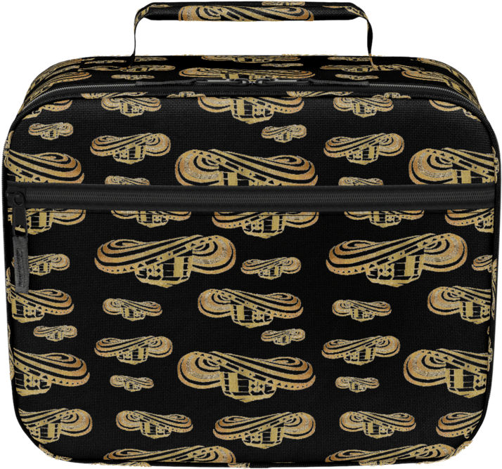 Sombrero Vueltiao In Gold Leaf With Black Background - Hand Luggage (1024x1024), Png Download