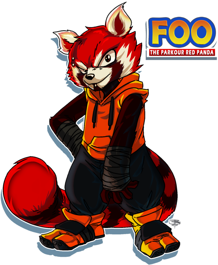 Red Panda Clipart Badass - Foo Red Panda (802x995), Png Download