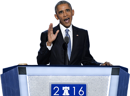 Obama's Final Dnc Speech - Management (600x375), Png Download