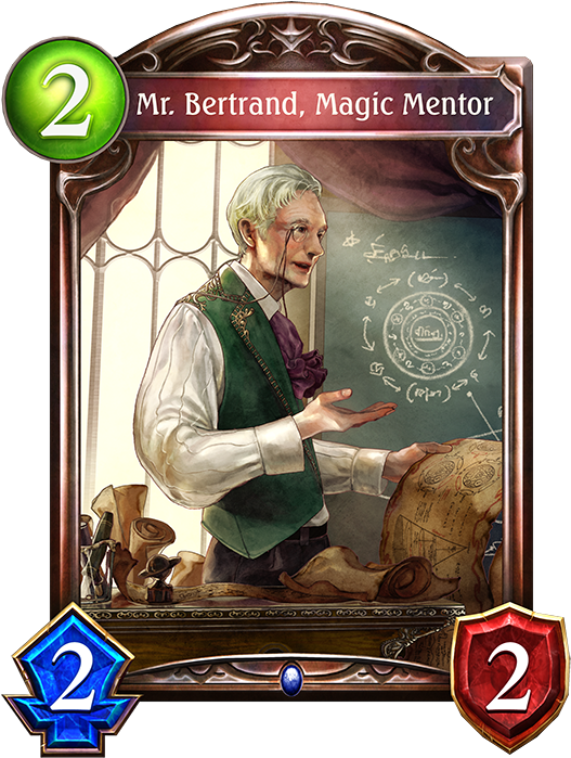 Bertrand, Magic Mentor - Sky Commander Celia Shadowverse (536x698), Png Download