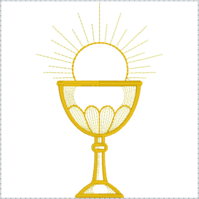 And Png Transparent Images Pluspng Gold Eucharist - Communion Embroidery Design (400x400), Png Download
