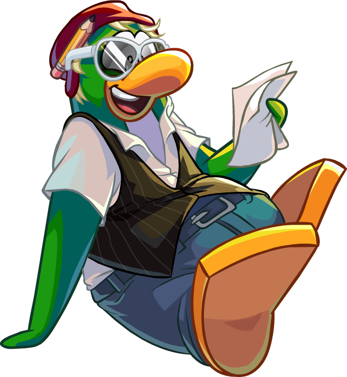 Petey K Reading Papers - Penguin Band Petey K (675x733), Png Download