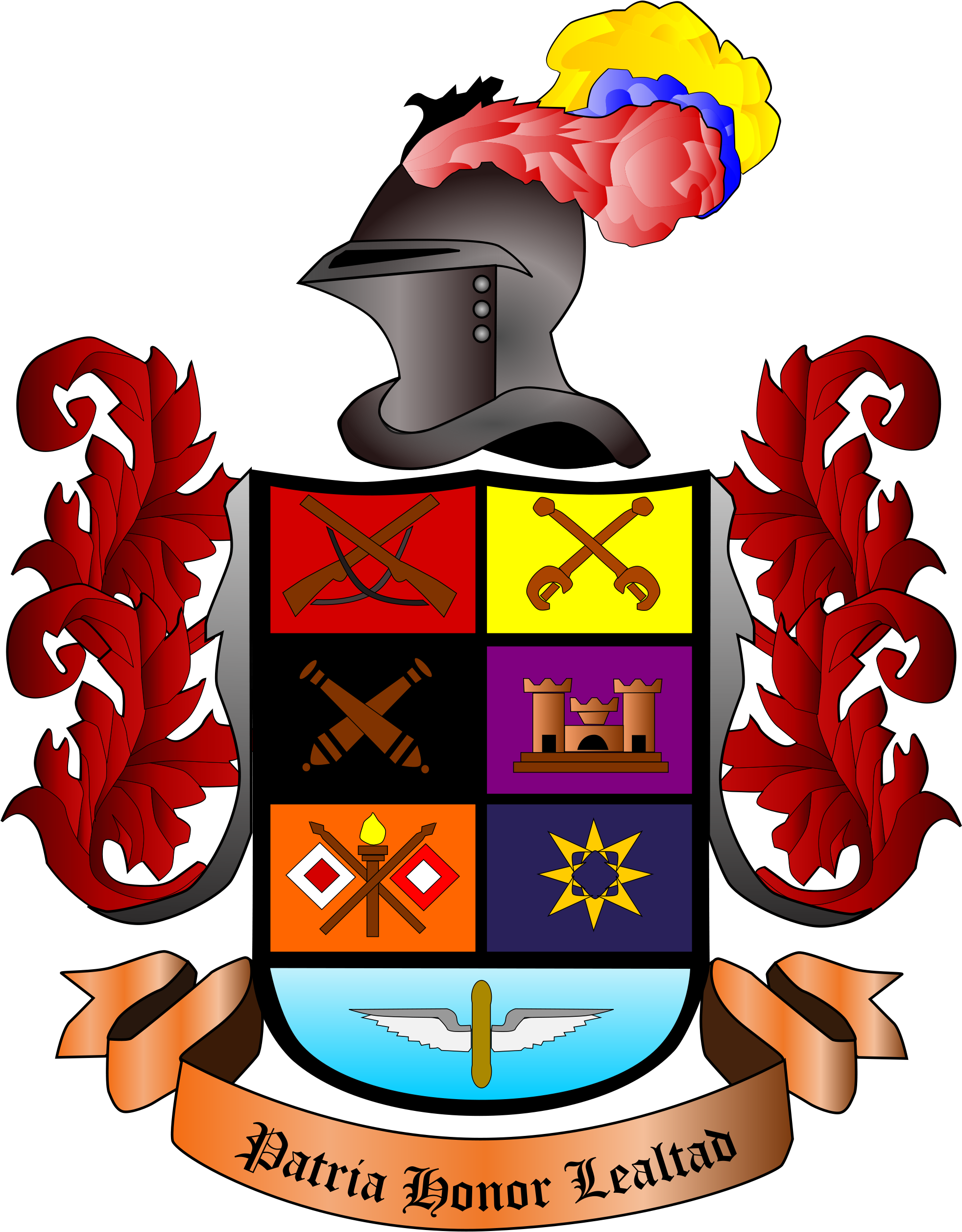 Colombian Army Coat Of Arms - Escudo Ejercito De Colombia (2000x2545), Png Download