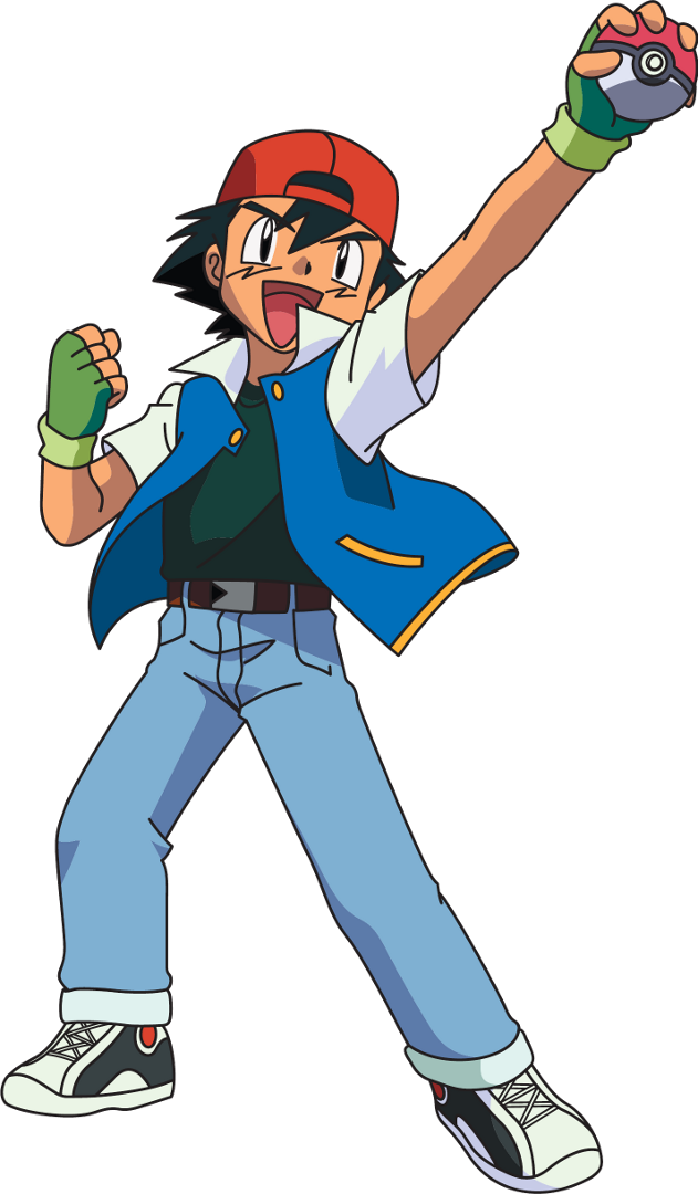 Pokemon Ash Png Image - Ash Ketchum (631x1080), Png Download