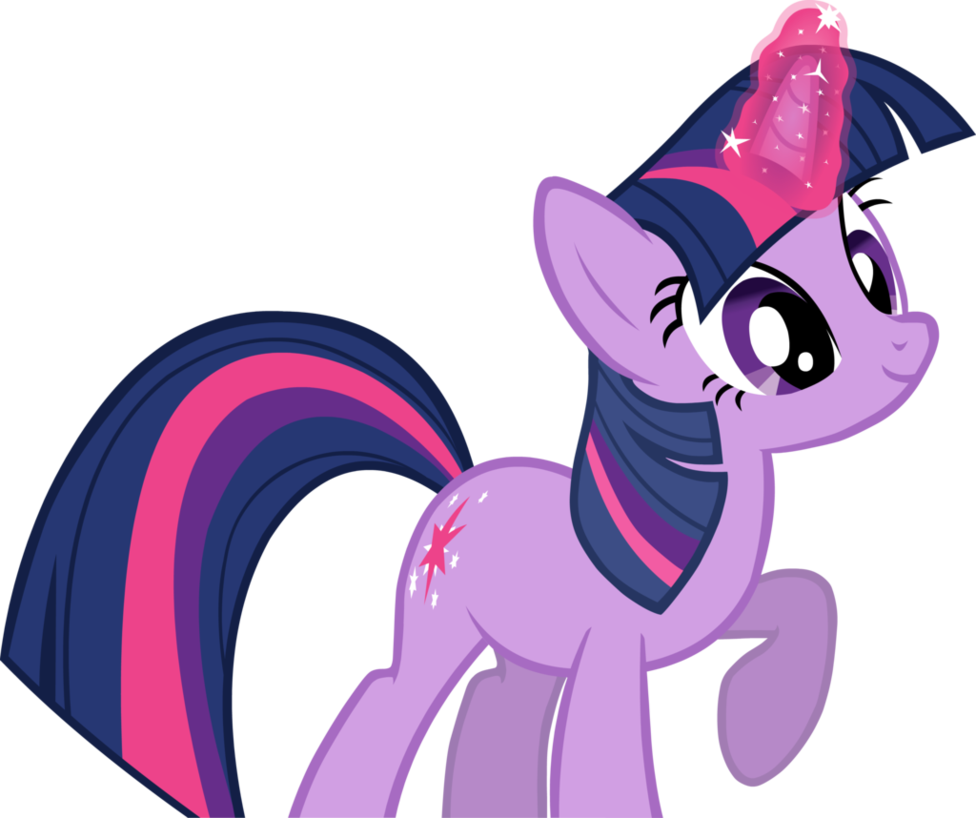 Vector Free Download Twilight Sparkle Magical By Shiningwingpony - Twilight Sparkle Using Magic (976x818), Png Download