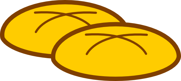 Bread Clipart Eucharist - Eucharist Bread Clip Art (600x270), Png Download