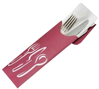 Silverware Holder For Restaurants (376x338), Png Download