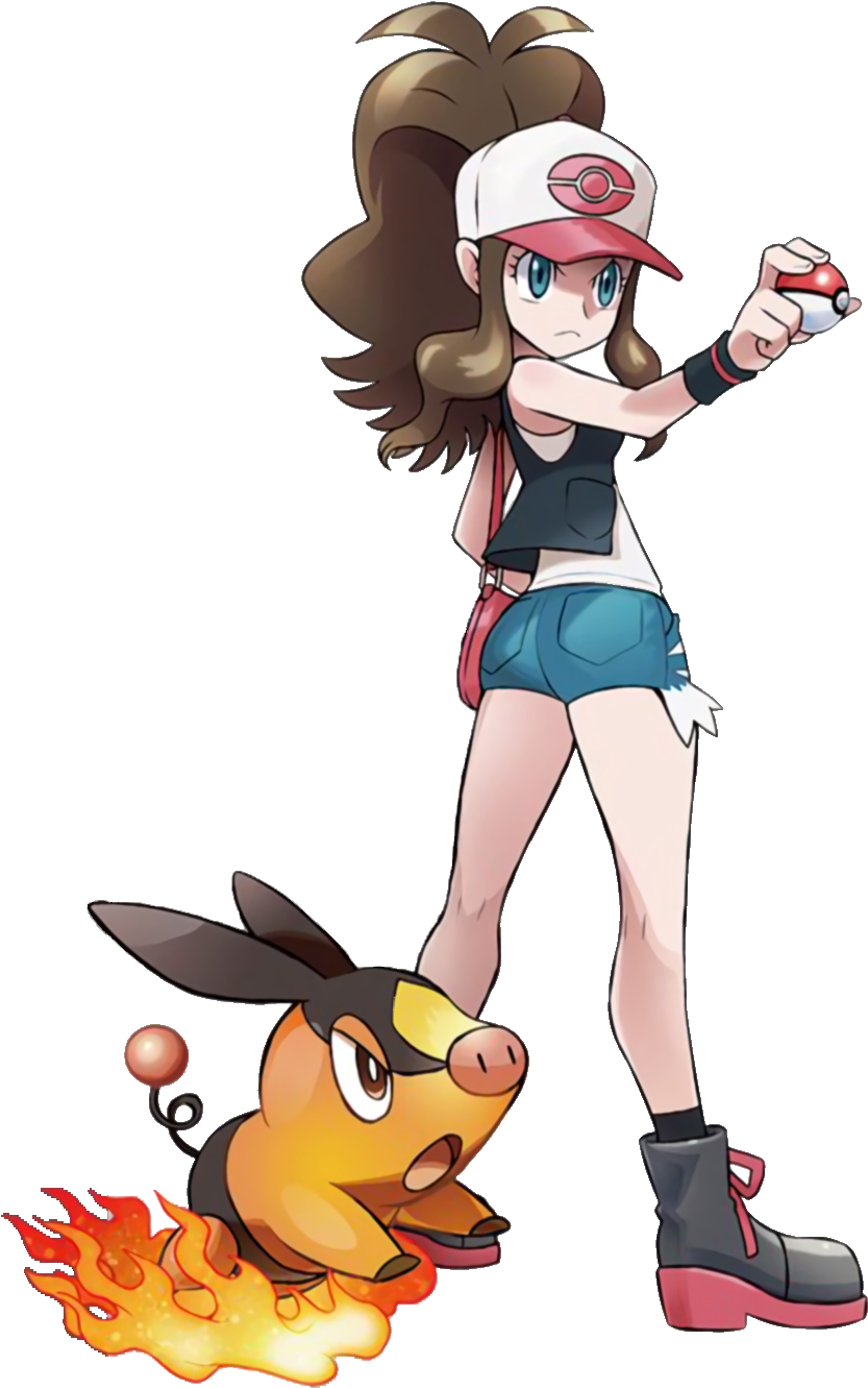 Hilda Pokemon Official Art (860x1344), Png Download