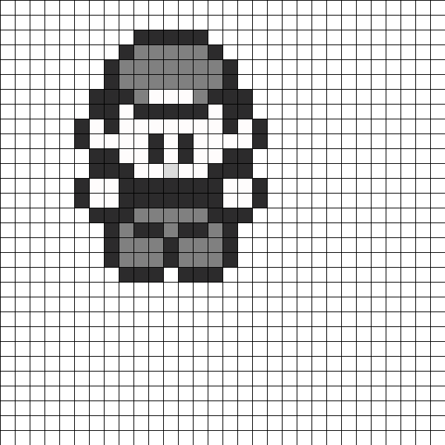 Ash Sprite Pokemon Red Perler Bead Pattern / Bead Sprite - Pokemon 8 Bit Red (630x630), Png Download