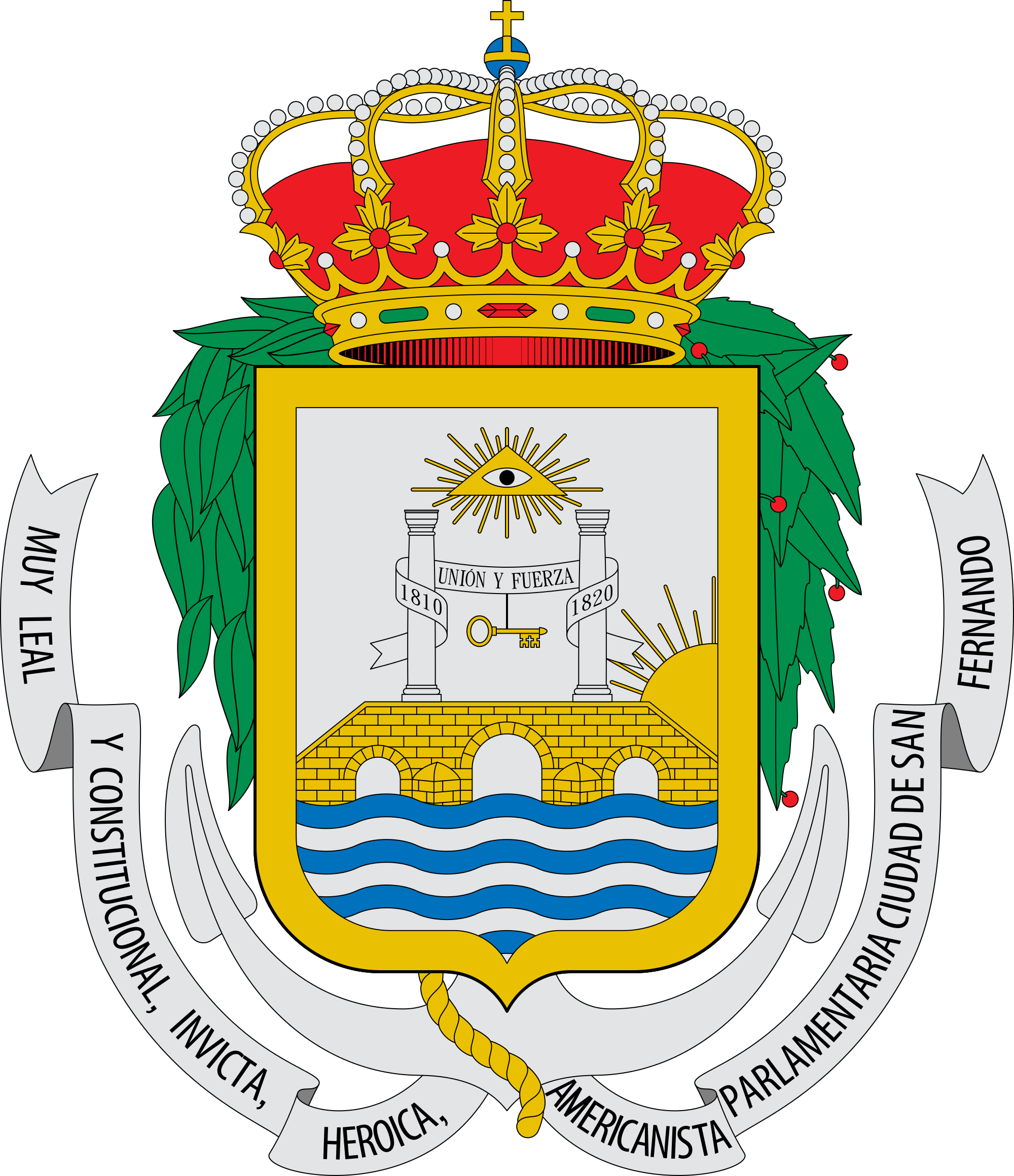 Escudo De San Fernando - Flag: Lupión, Jaén, Spain (2000x2320), Png Download