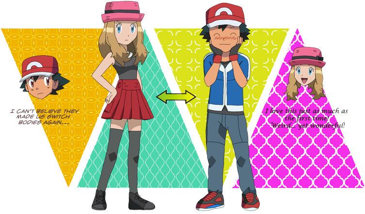 More - - Pokemon Xy Body Swap (889x577), Png Download