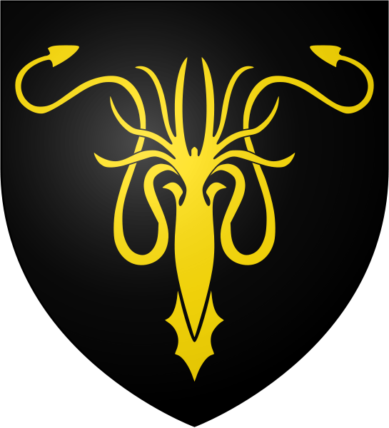 Casa Greyjoy Escudo - Greyjoy Coat Of Arms (545x600), Png Download