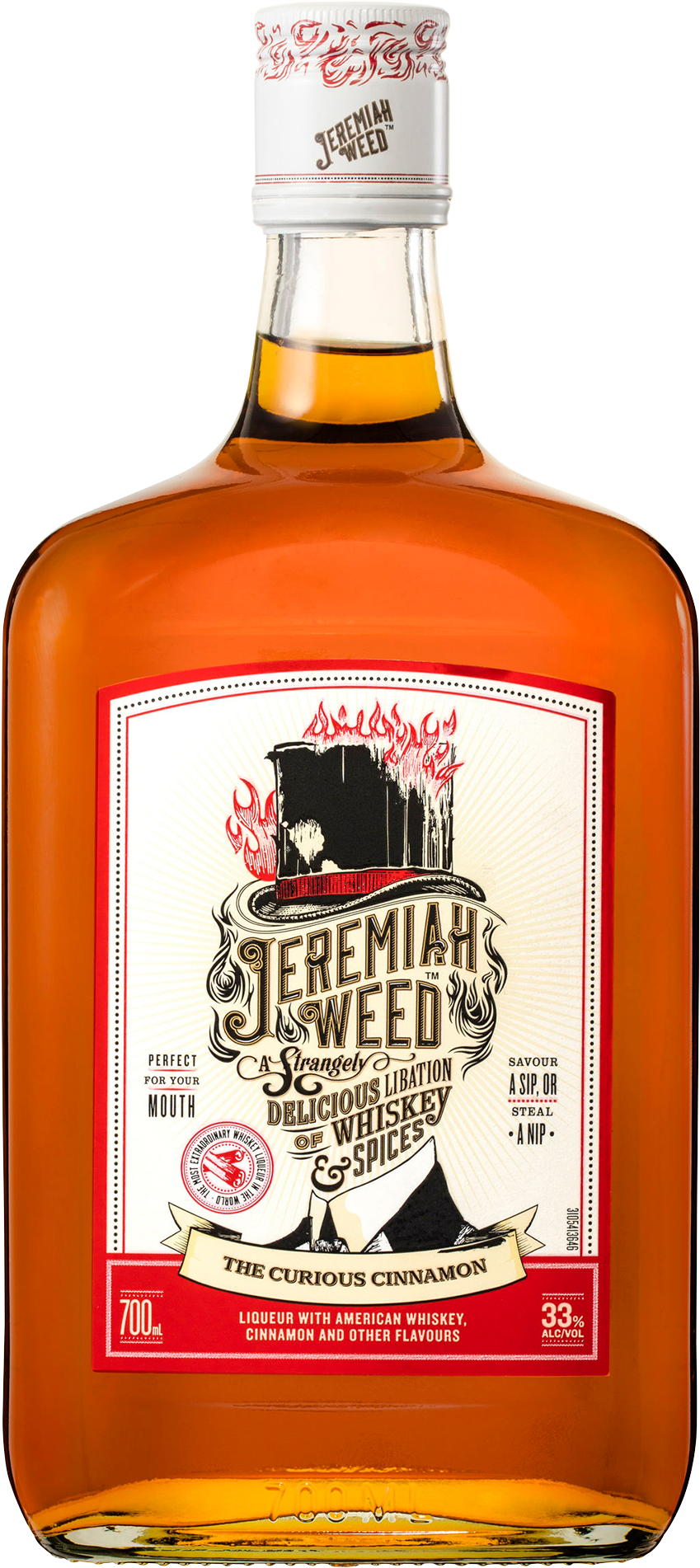 Jeremiah Weed The Curious Cinnamon Whiskey Liqueur - Jeremiah Weed Spiced Whiskey Liqueur (1600x2000), Png Download