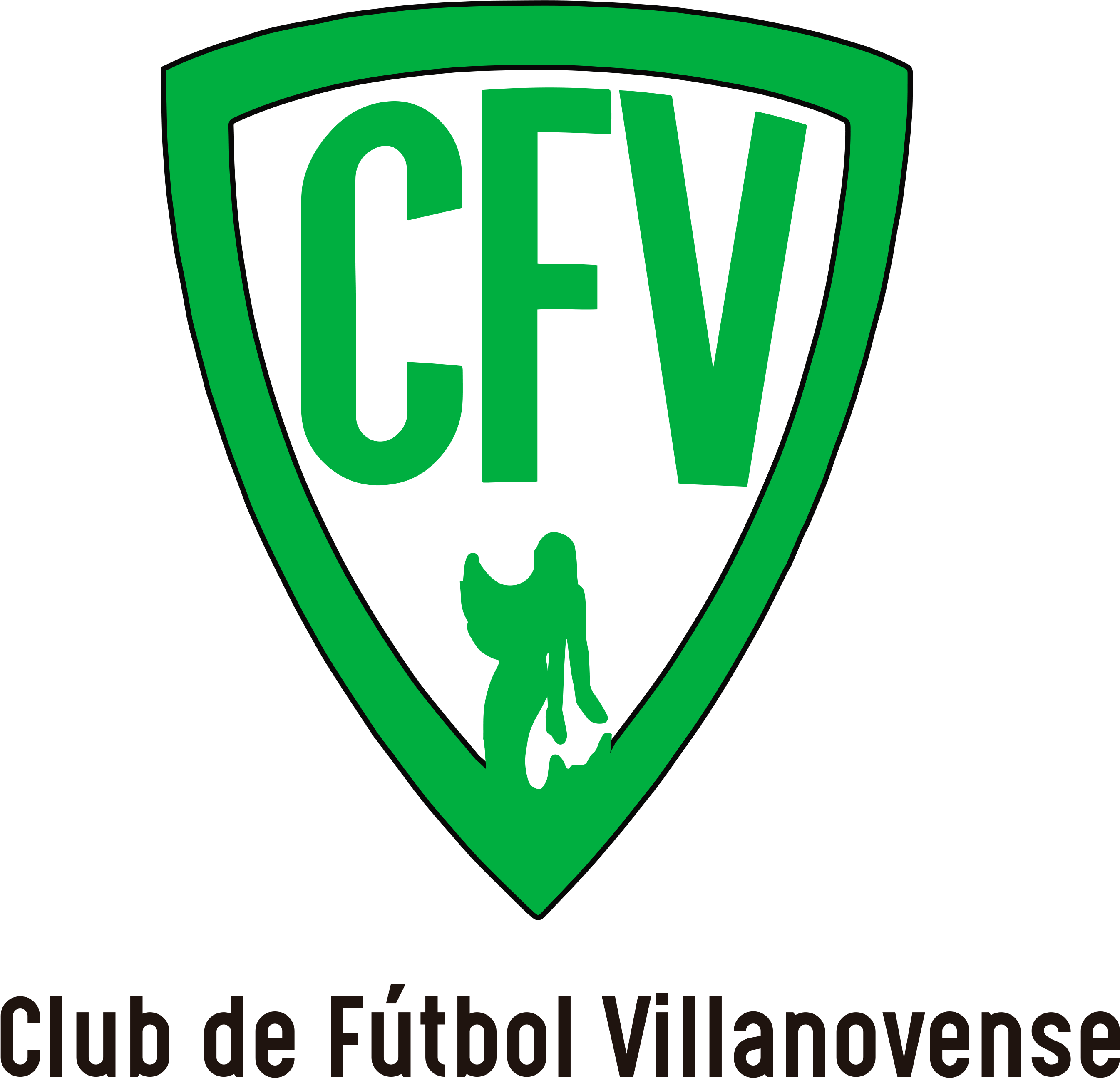 Escudo Png - Cf Villanovense Logo (3187x2803), Png Download