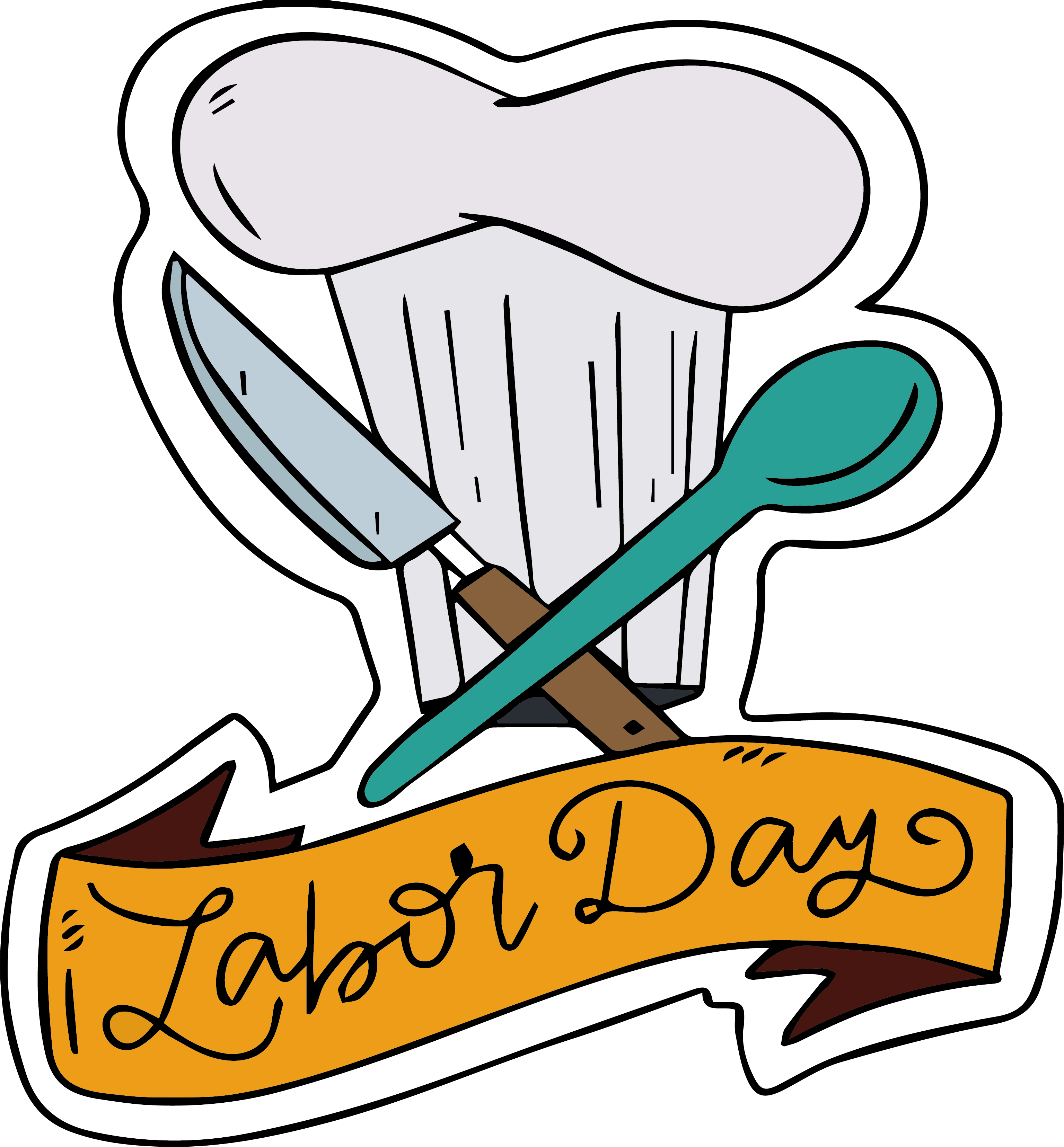 Banner Library Stock Cook Art Chef Hat - Clip Art (3071x3312), Png Download