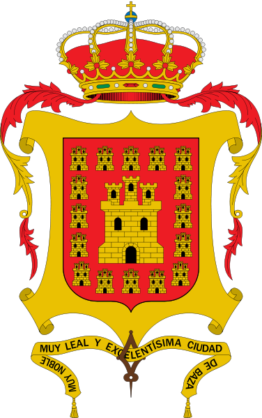 376px-escudo De Baza - Flag: Chimeneas, Granada, Spain (376x599), Png Download