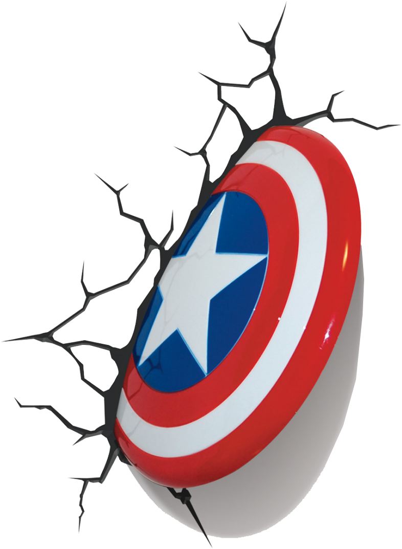 Escudo Do Capitão América Em Png - Marvel Captain America Shield Wall Light (1200x1200), Png Download