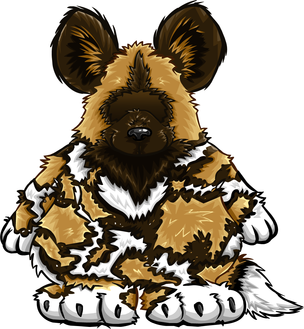 African Painted Dog Costume Icon - Club Penguin Dog Costume (1023x1109), Png Download