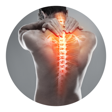 Back Pain And Neck Pain - Hot Shower On Neck (390x390), Png Download