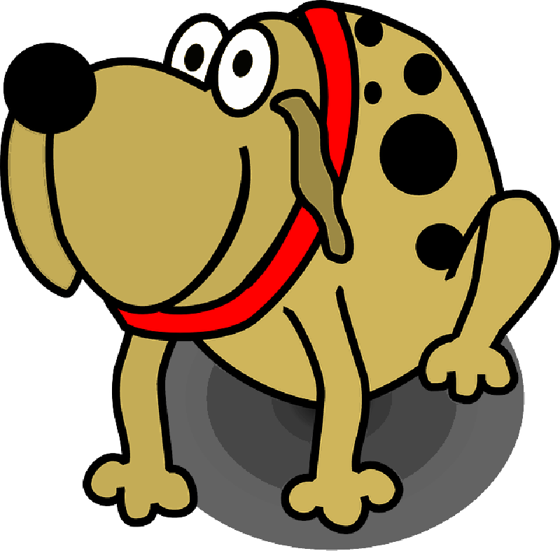 Mb Image/png - Cartoon Spotted Dog Shower Curtain (800x787), Png Download