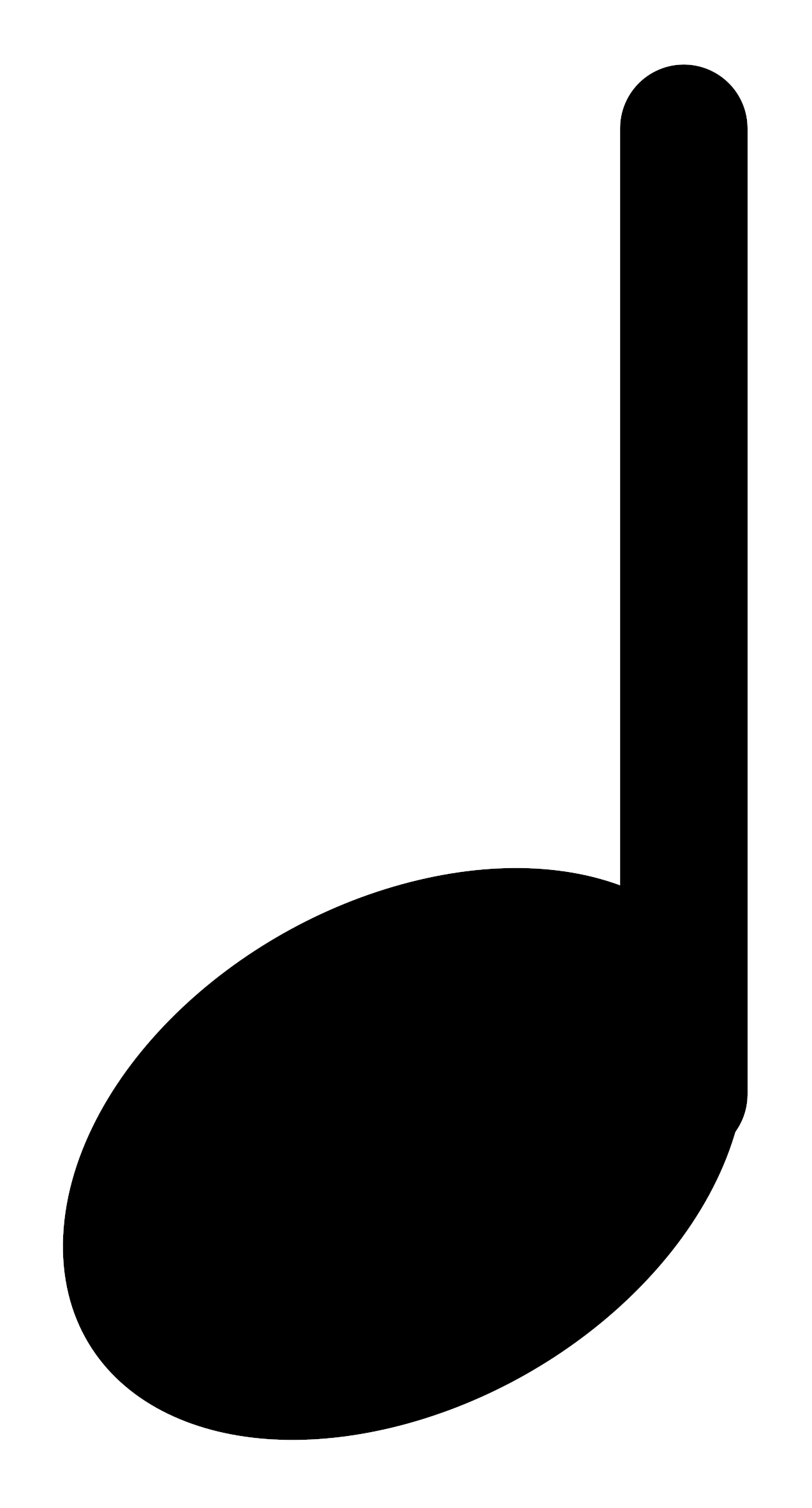 Primary Music Q Quarter Note Png - Notes And Rests Clip Art (800x800), Png Download
