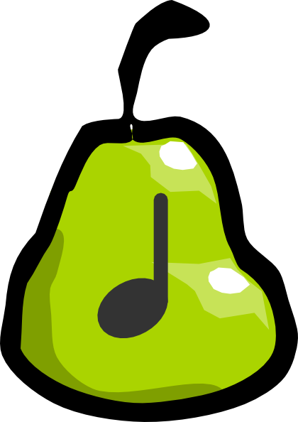 How To Set Use Pear Quarter Note Clipart (420x594), Png Download