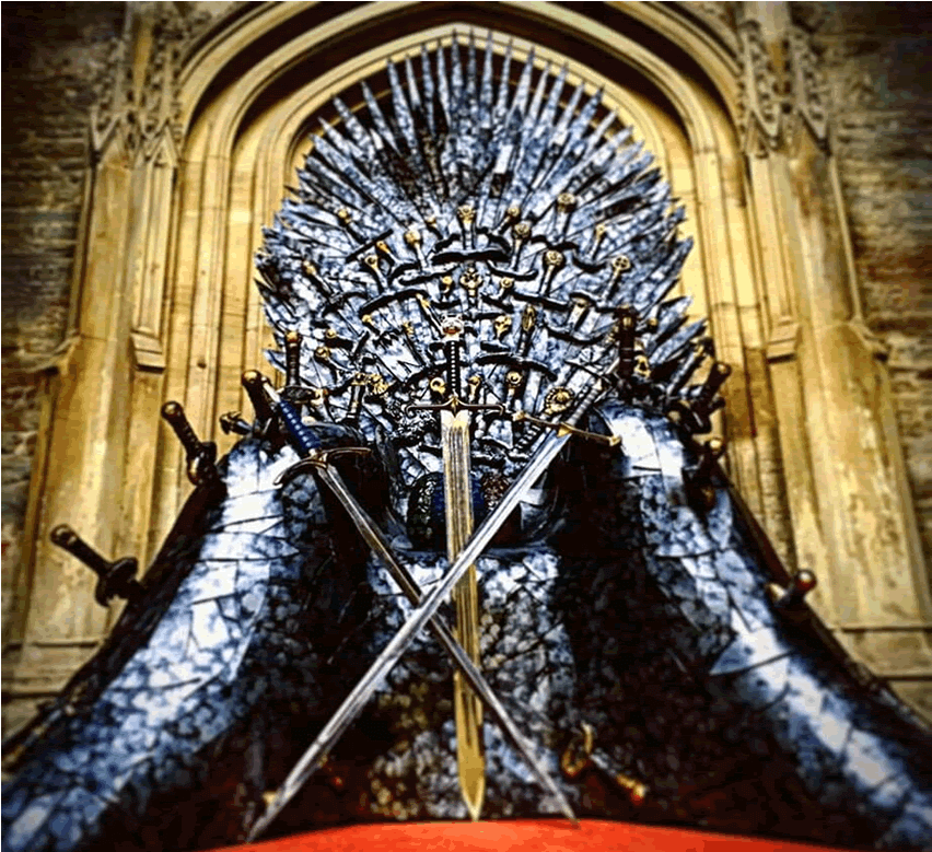 Victoria Maclean Created The Iron Throne - Iron Throne (1440x778), Png Download