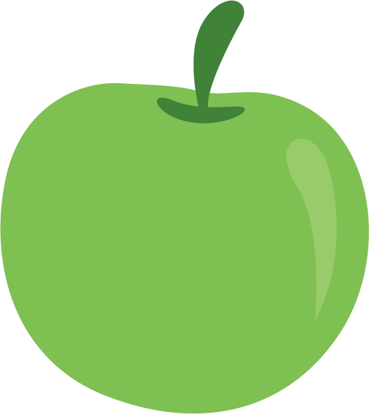 Granny Smith Manzana Verde Apple Clip Art - Manzana Verde Png Icono (538x602), Png Download