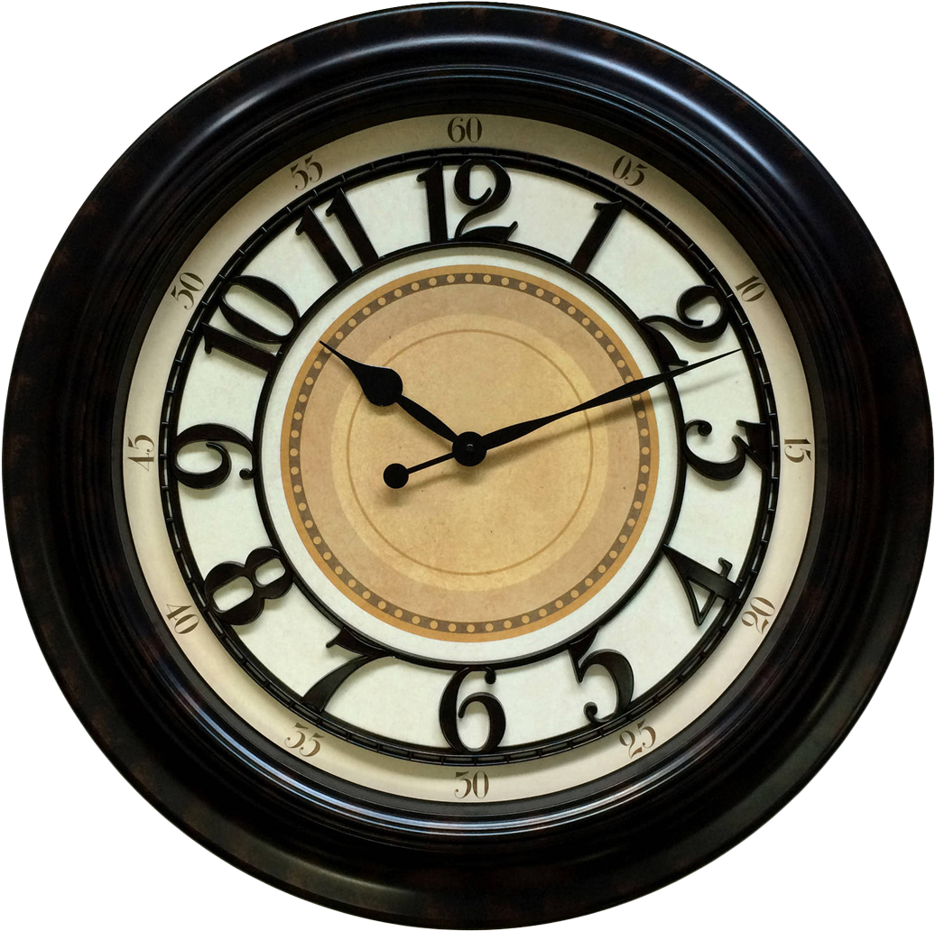 Antique Wall Clock Png Image - Transparent Wall Clock Png (1065x1065), Png Download