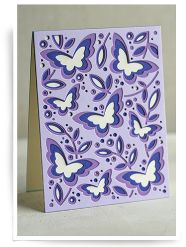 Butterfly Garden Plate Layer Set - Birch Press Layering Dies (400x510), Png Download