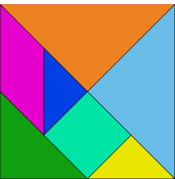 File - Tangram 01 - Svg - Hi - Tangram Puzzle (582x596), Png Download