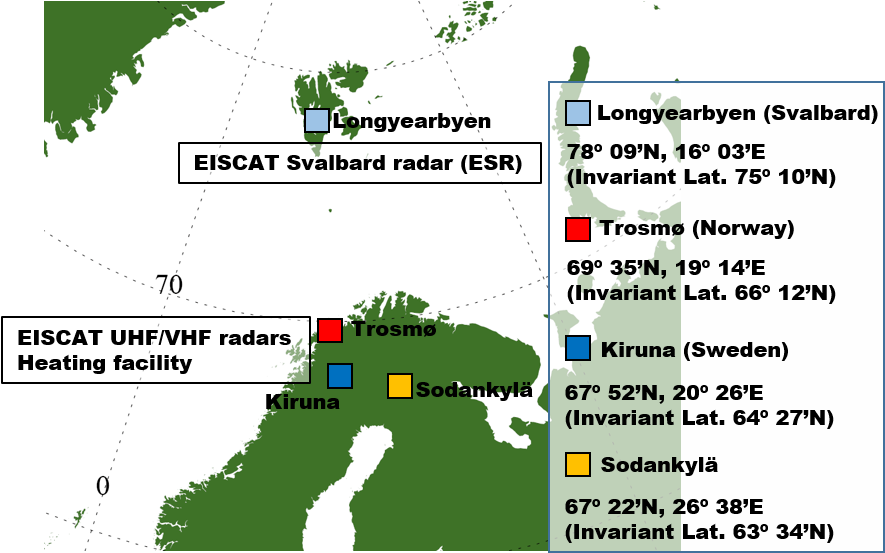 Conducting The Tristatic Measurement With Two Remote - Eiscat (896x556), Png Download