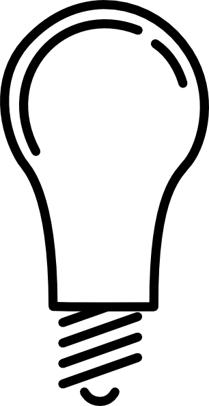 Light - Bulb - Clip - Art - Png - Light Bulb Clip Art (306x593), Png Download