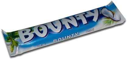 Picture Of Bounty Chocolate Bar - Bounty Candy Bar Png (560x560), Png Download