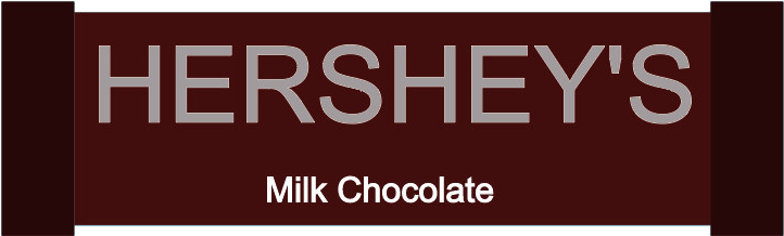 Hershey's Milk Chocolate Candy Bar Idle - Chocolate Object Shows (779x278), Png Download