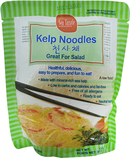 Sea Tangle Noodle Kelp Noodles Package-12 Oz - Sea Tangle Kelp Noodles (650x650), Png Download