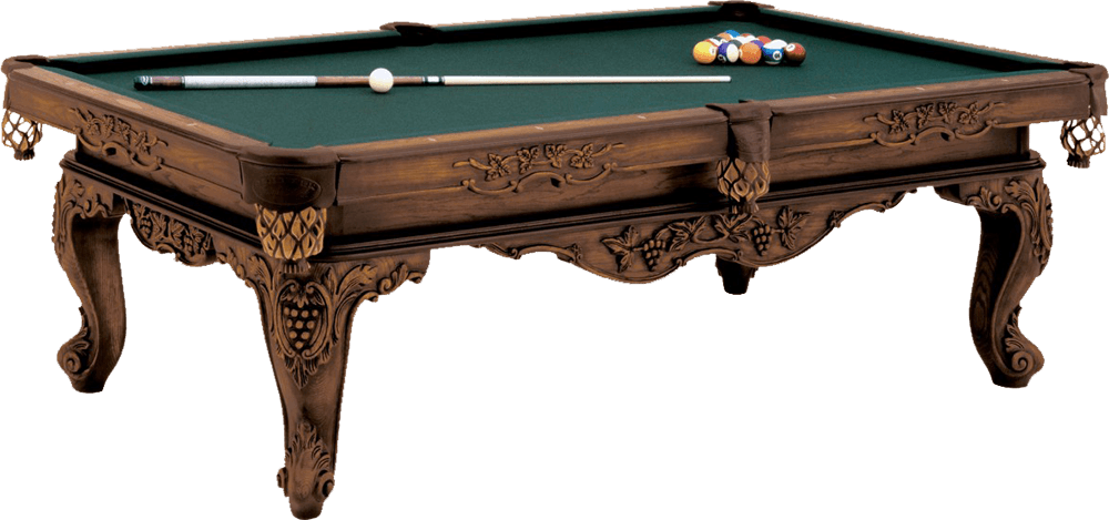 Billiard Table Vintage - Olhausen Pool Table (1000x469), Png Download