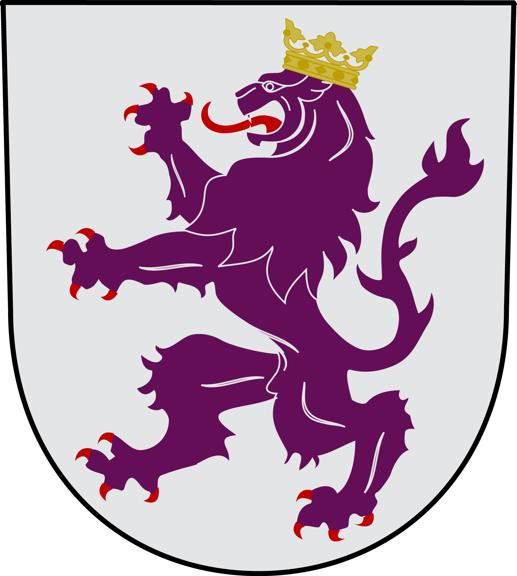 Reino De León - Kingdom Of Leon Coat Of Arms (1729x1928), Png Download