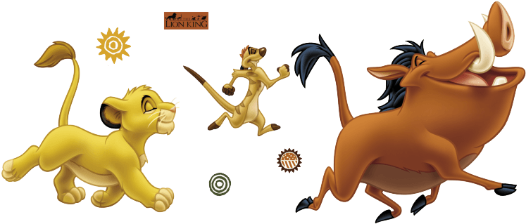 El Rey Leon Png Svg Transparent Stock - Timon And Pumbaa (800x774), Png Download