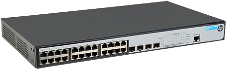 Hp 1920 Series Switch Default Username And Password - Hpe 1920 24g Switch (474x356), Png Download